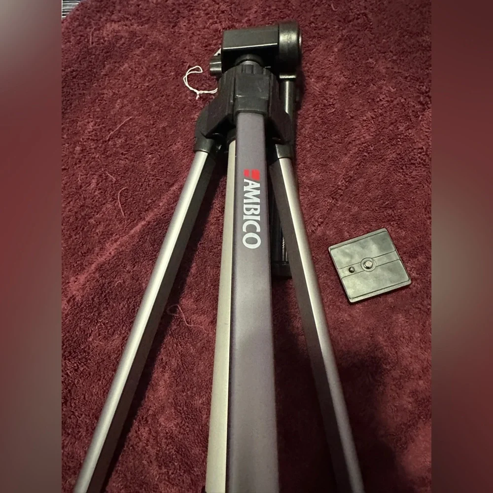 Silver Camera Tripod